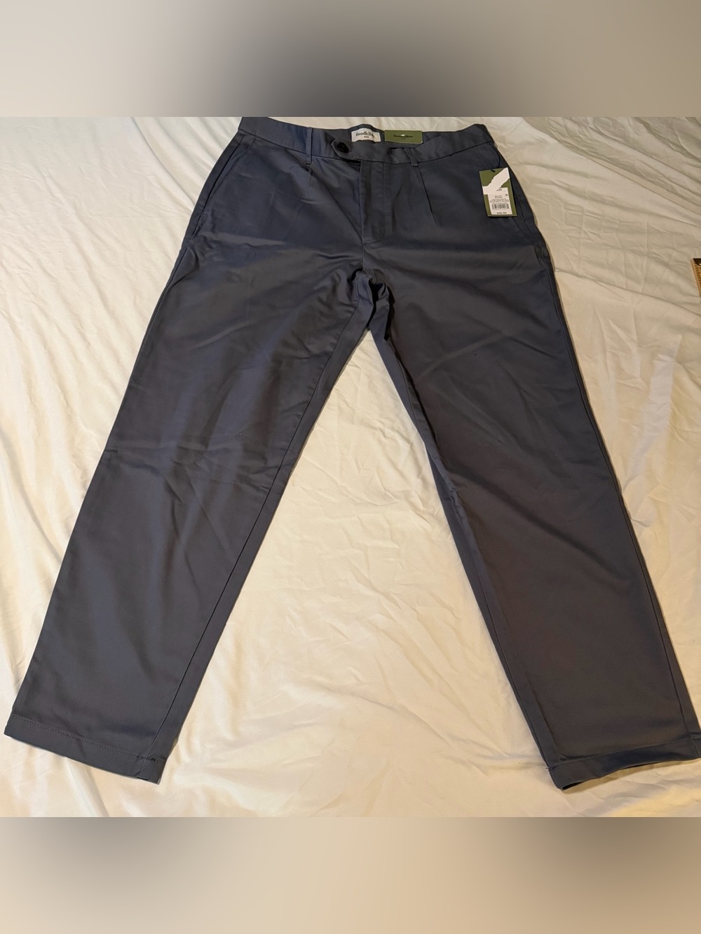 Men's Navy Straight Fit Chino Pants - Unbranded